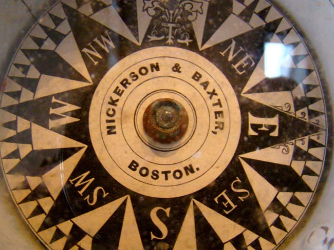A 19th century boxed dry card boat compass by Nickerson & Baxter of Boston circa 1875 — image 2